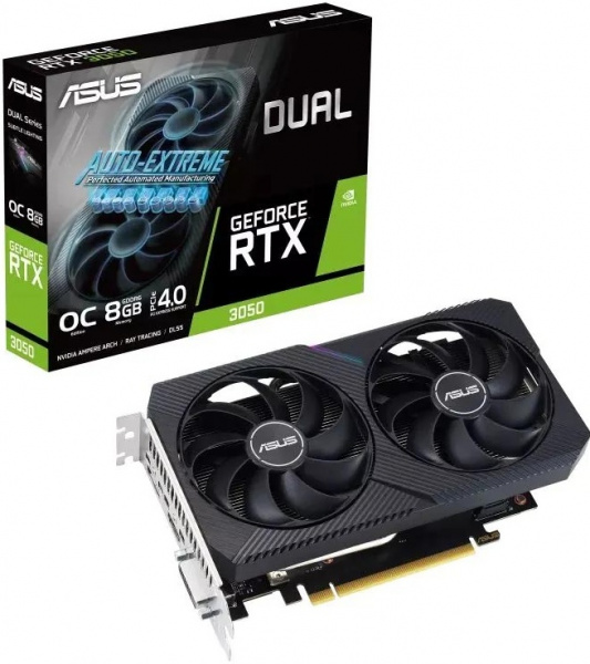 Видеокарта RTX3050 8Gb Asus DUAL-RTX3050-O8G-V2