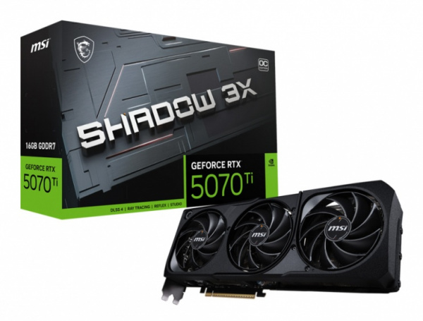 Видеокарта RTX5070Ti 16Gb MSI SHADOW 3X OC BS