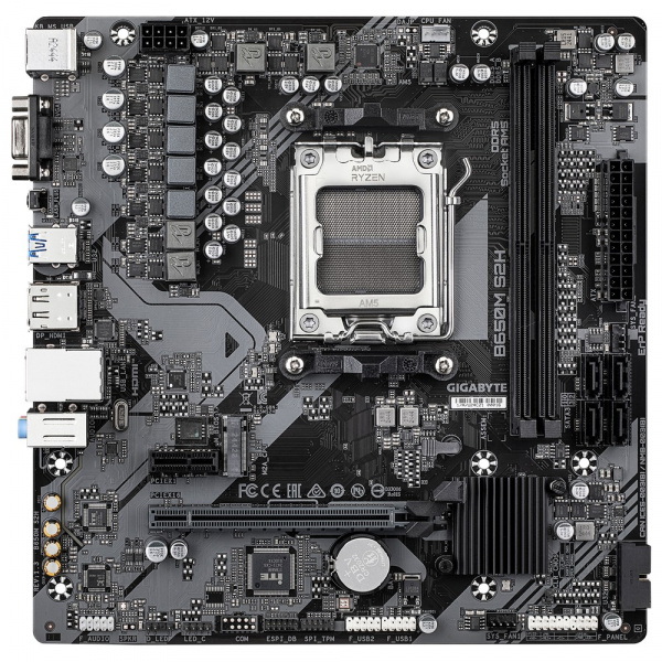 Материнская плата AM5 Gigabyte B650M S2H BS