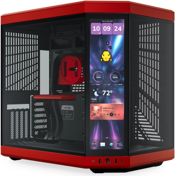 Корпус HYTE Y70 Touch Infinite LCD Black Red (CS-HYTE-Y70TTI-RB)