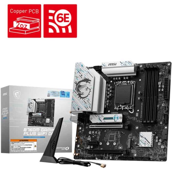 Материнская плата LGA1700 MSI B760M GAMING PLUS WIFI DDR4 BS
