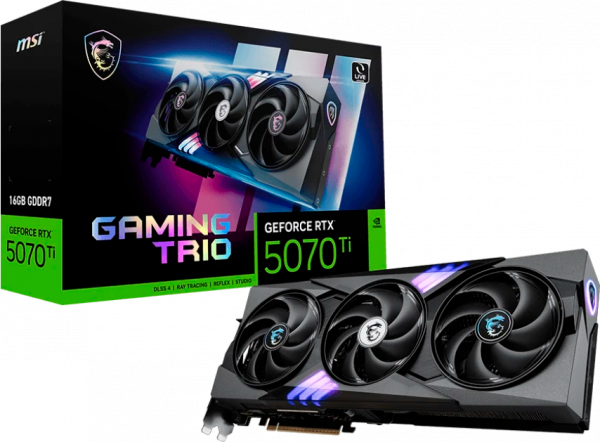 Видеокарта RTX5070Ti 16Gb MSI GAMING TRIO