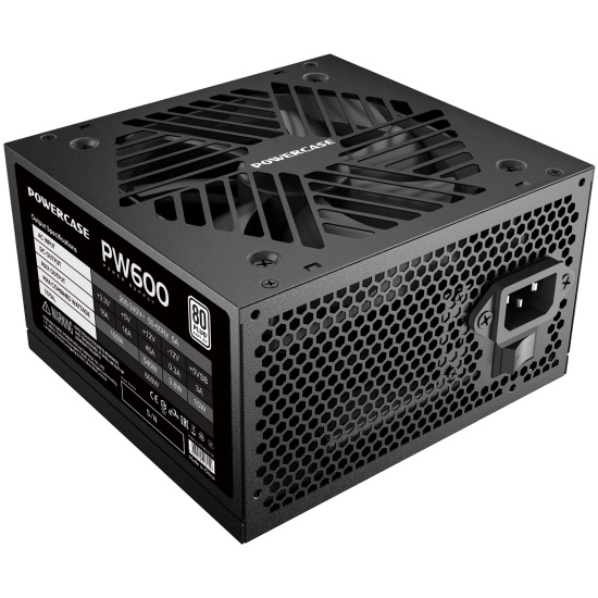 Блок питания 600W Powercase PW600 80 Plus PS-600W-DC BS
