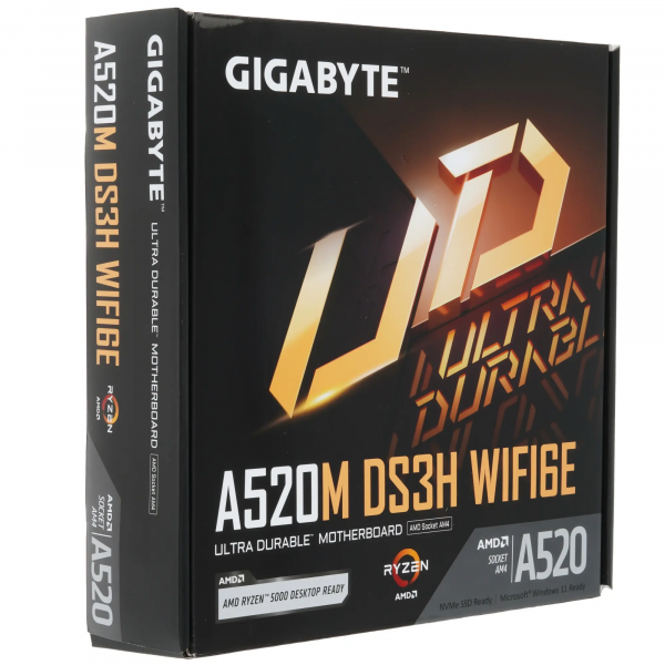 Материнская плата AM4 Gigabyte A520M DS3H WIFI6E BS