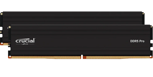 Модуль памяти DDR5 32GB (16GBx2) 6000MHz Crucial Pro CP2K16G60C48U5 AMD EXPO