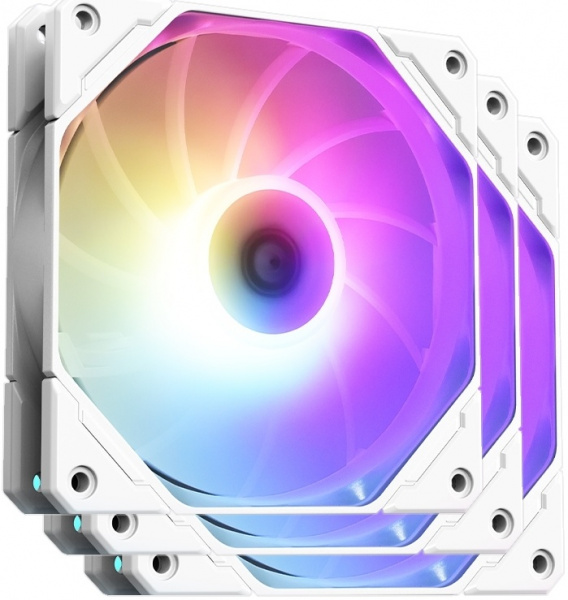 Вентилятор ID-COOLING TF-12025-PRO-ARGB-TRIO WHITE (3 IN 1)