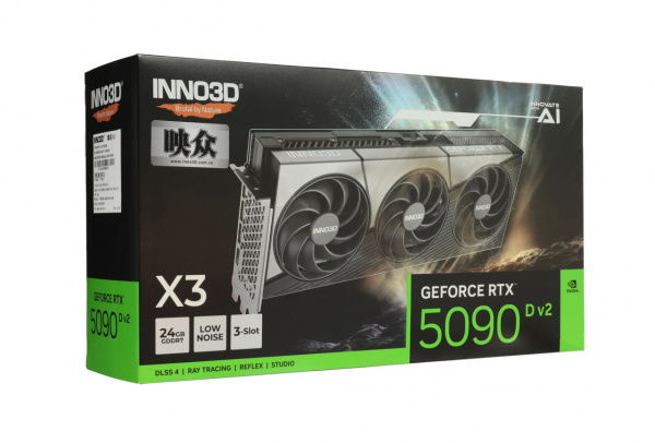 Видеокарта RTX5090D 24Gb Inno3D v2 Midnight X3 Z509DV2-24D7-17593928