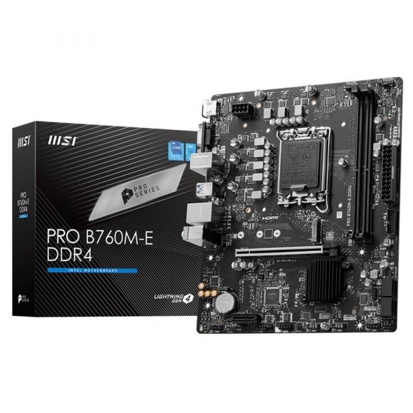 Материнская плата LGA1700 MSI PRO B760M-E DDR4