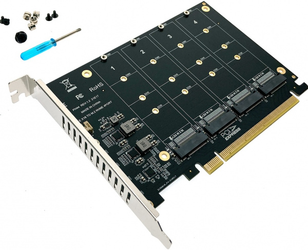 Адаптер PCI-E для SSD M2 Espada PCIe4NVME