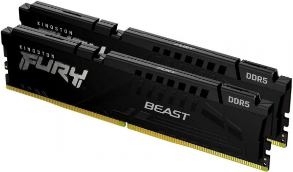 Модуль памяти DDR5 32Gb (2x16Gb) 6000MHz Kingston Fury Beast KF560C36BBE2K2-32