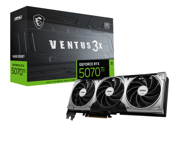 Видеокарта RTX5070Ti 16Gb MSI VENTUS 3X OC ННК