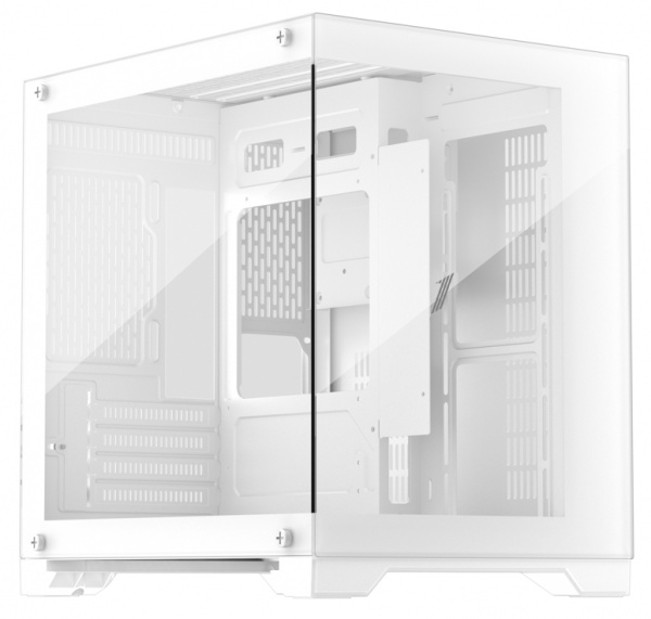 Корпус 1STPLAYER MEGAVIEW MV5-TP White / mATX / MV5-TP-WH