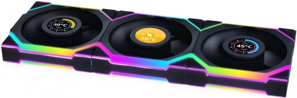Комплект вентиляторов Lian Li UNI FAN SL WIRELESS LCD 120 Reverse Blade G99.12RSLLCD1W3B.R0