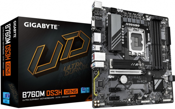 Материнская плата LGA1700 Gigabyte B760M DS3H GEN5 DDR5