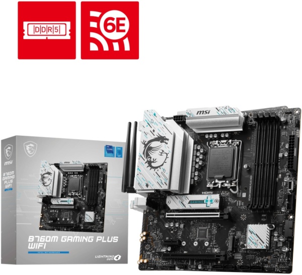 Материнская плата LGA1700 MSI B760M GAMING PLUS WIFI BS