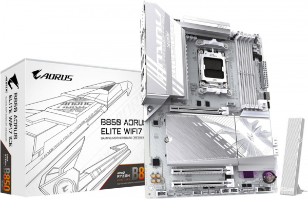 Материнская плата AM5 GIGABYTE B850 AORUS ELITE WIFI7 ICE