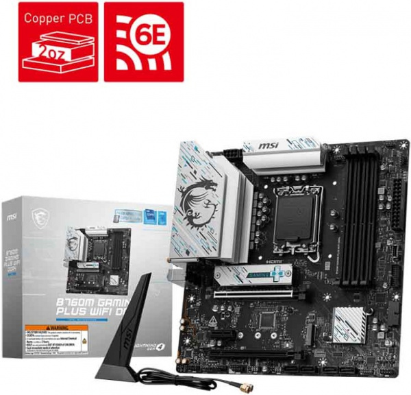Материнская плата LGA1700 MSI B760M GAMING PLUS WIFI DDR4