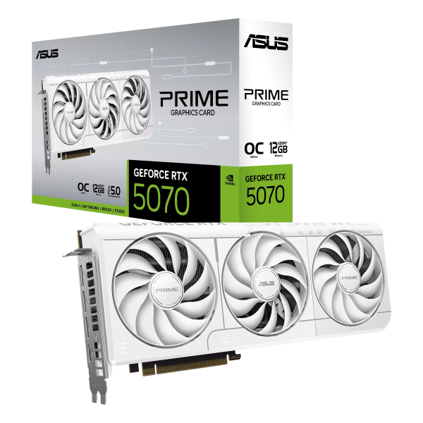 Видеокарта RTX5070 12Gb Asus PRIME-RTX5070-O12G-WHITE