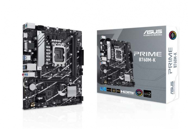 Материнская плата LGA1700 Asus PRIME B760M-K DDR5 WBS