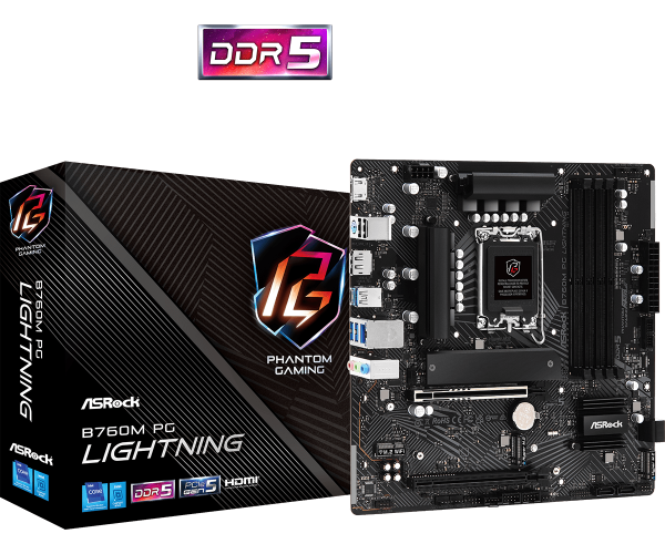 Материнская плата LGA1700 ASRock B760M PG LIGHTNING