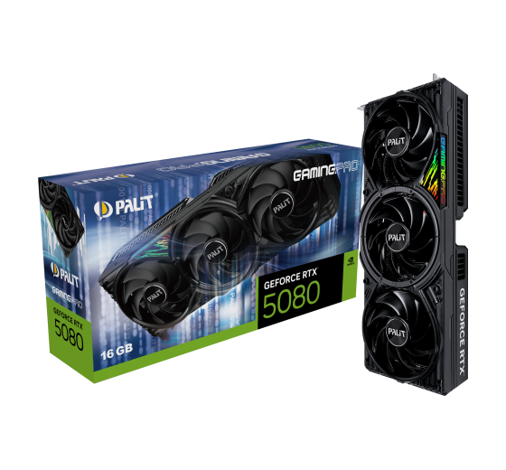 Видеокарта RTX5080 16Gb Palit GAMINGPRO NE75080019T2-GB2031A