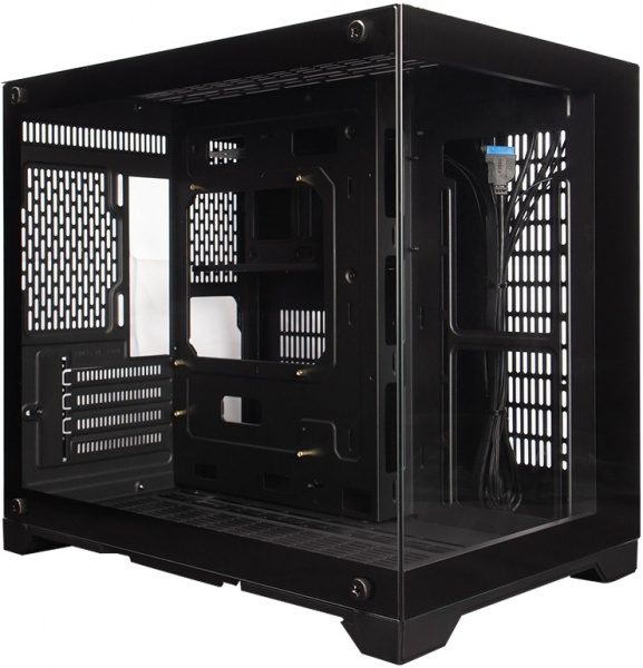 Корпус 1STPLAYER MEGAVIEW MV6-TP Black / mATX / MV6-TP-BK BS
