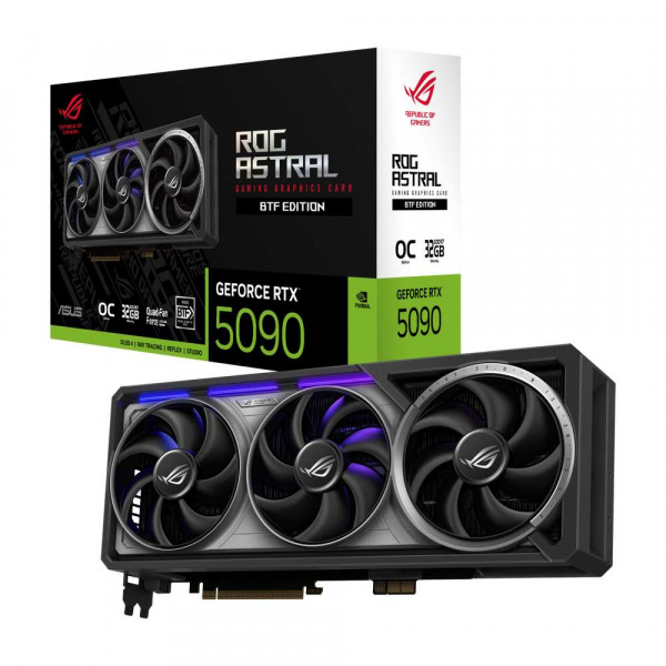 Видеокарта RTX5090 32GB ASUS ROG Astral OC BTF Edition ROG-ASTRAL-RTX5090-O32G-BTF-GAMING