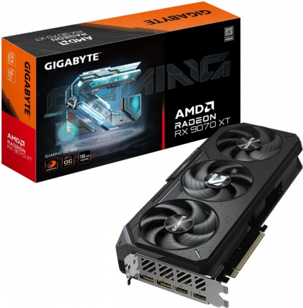 Видеокарта RX9070XT 16Gb Gigabyte GV-R9070XTGAMING OC-16GD