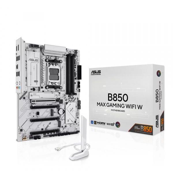Материнская плата AM5 ASUS B850 MAX GAMING WIFI White