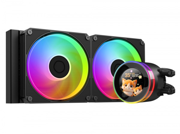 Водяное охлаждение ID-COOLING SL240 V2 Black ARGB LCD