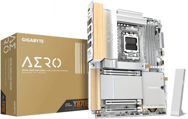 Материнская плата AM5 GIGABYTE X870E AERO X3D WOOD