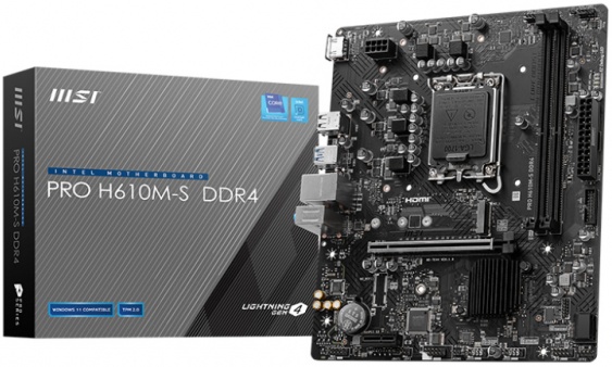 Материнская плата LGA1700 MSI PRO H610M-S DDR4