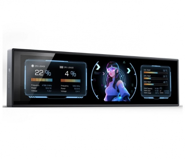 Универсальный дисплей JONSBO DS916 / 9.16” IPS / 1920x462 / Black
