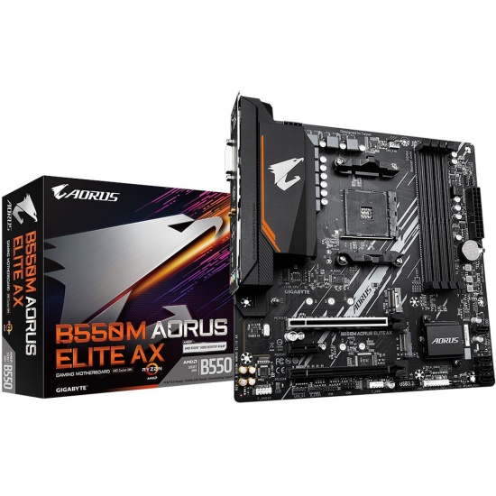 Материнская плата AM4 GIGABYTE B550M AORUS ELITE AX