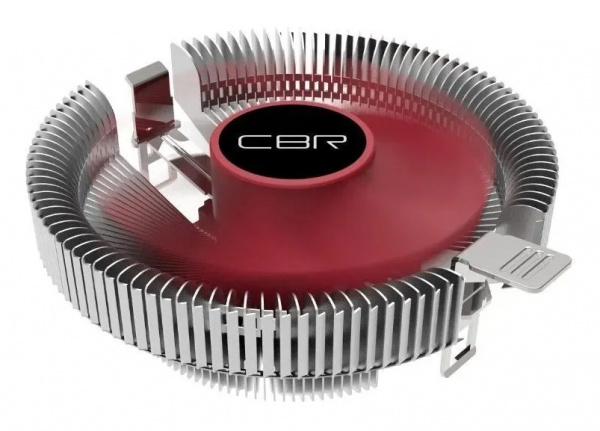 Кулер CBR CBR80 серебристый/красный 90мм алюминий 2000rpm 23.6db 3-pin 65Вт