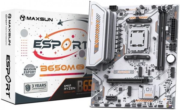 Материнская плата AM5 MaxSun MS-eSport B650M WIFI6 ICE
