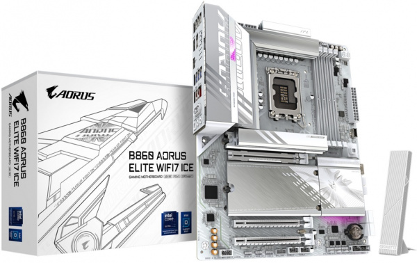Материнская плата 1851 Gigabyte B860 AORUS ELITE WIFI7 ICE BS