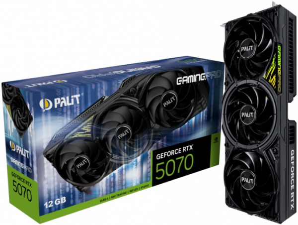 Видеокарта RTX5070 12Gb Palit GAMINGPRO NV NE75070019K9-GB2050A