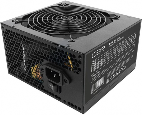 Блок питания 600W CBR 80+ Bronze PSU-ATX600-12GM