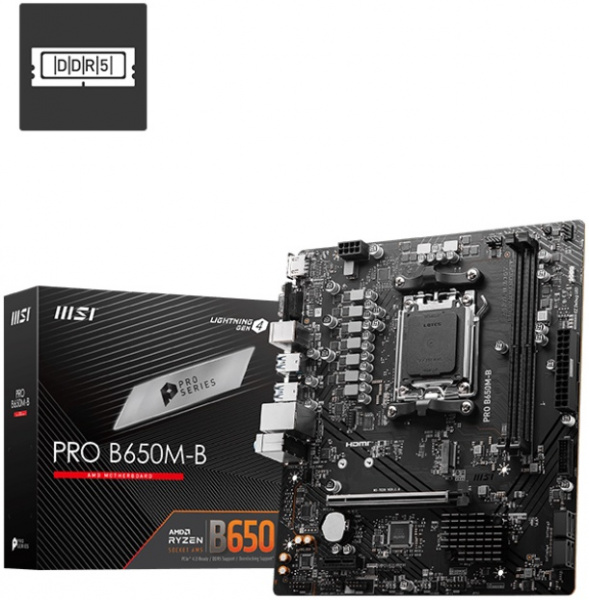 Материнская плата AM5 MSI PRO B650M-B DDR5