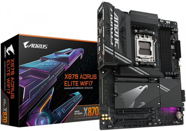 Материнская плата AM5 GIGABYTE X870 AORUS ELITE WIFI7