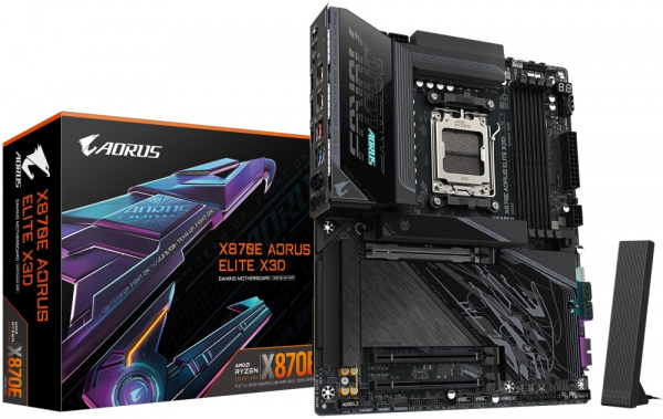 Материнская плата AM5 GIGABYTE X870E AORUS ELITE X3D