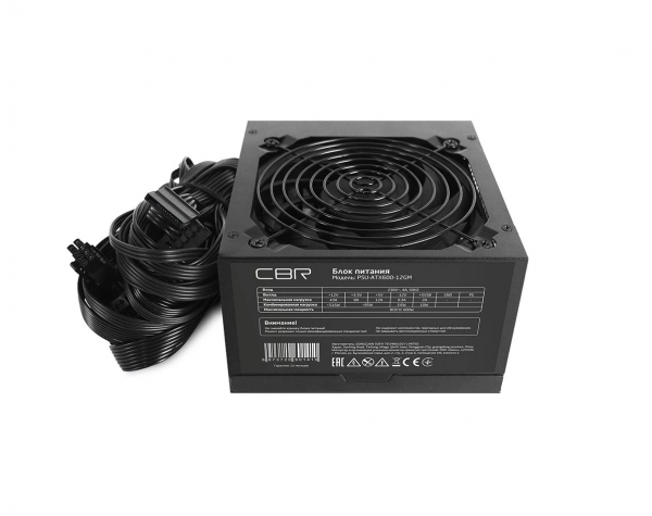 Блок питания 600W CBR 80+ Bronze PSU-ATX600-12MB