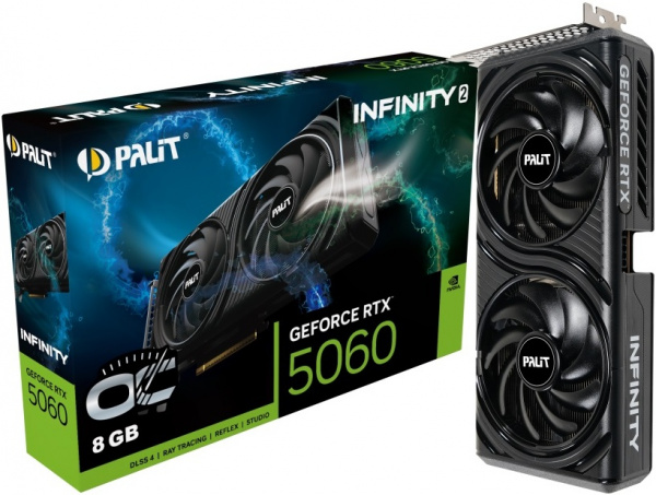Видеокарта RTX5060 8Gb Palit INFINITY 2 OC NE75060V19P1-GB2063L
