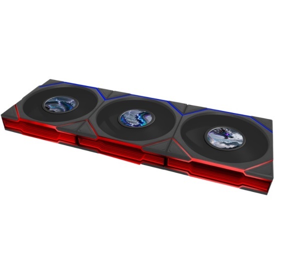 Комплект вентиляторов (3шт.) Lian Li UNI FAN TL LCD FLEX 120 Reverse Blade G9F.12RTLLCD1F3B.R0