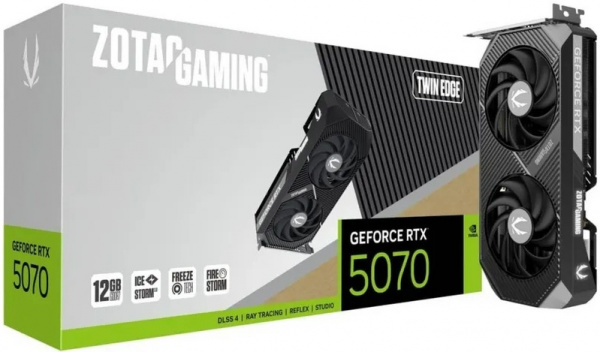 Видеокарта RTX5070 12GB Zotac TWIN EDGE ZT-B50700E-10P