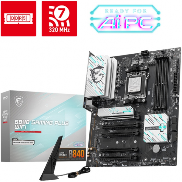 Материнская плата AM5 MSI B840 GAMING PLUS WIFI