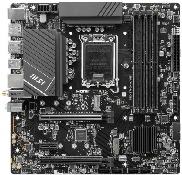 Материнская плата LGA1700 MSI PRO B760M-A WIFI DDR5