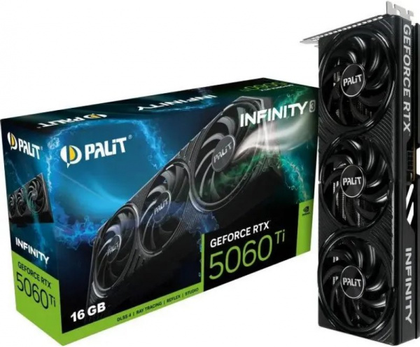 Видеокарта RTX5060Ti 16Gb Palit INFINITY 3 NE7506T019T1-GB2061S