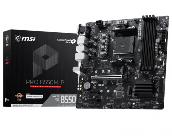 Материнская плата AM4 MSI PRO B550M-P